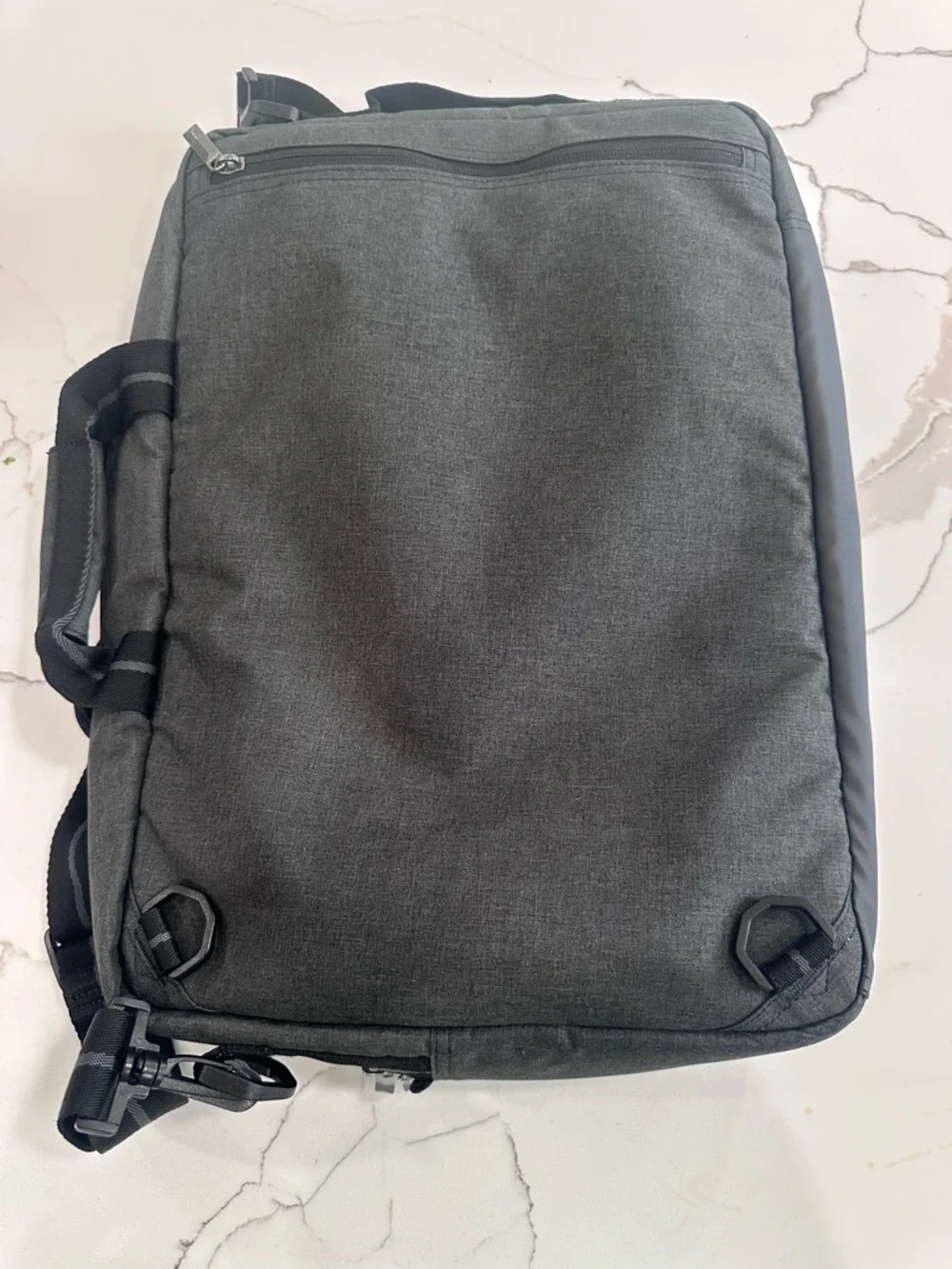 Solo New York Duane Hybrid Briefcase Backpack - Gray Holds 15.6” Laptop